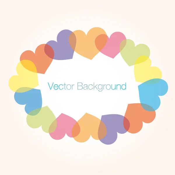 Background heart vector — Stock Vector