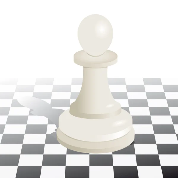 Šachový pěšec vektor. — Stockový vektor
