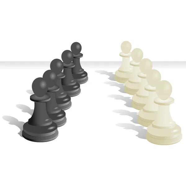Šachový pěšec vektor — Stockový vektor