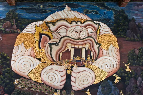 O mural de Ramayana — Fotografia de Stock