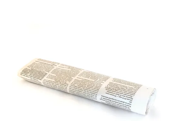Rolled up newspaper — Stock Photo, Image