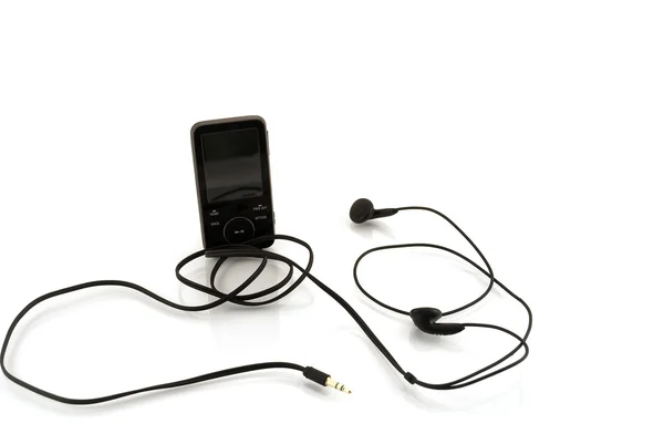 stock image MP3 player with headphones