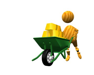 Carrying gold clipart