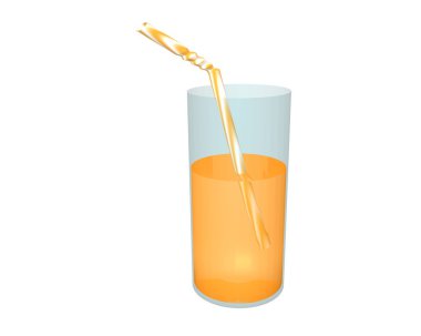 Orange juice clipart