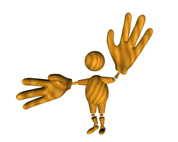 Duże dłonie — Zdjęcie stockowe