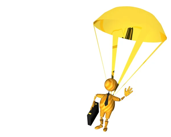 Paracaídas dorado — Foto de Stock