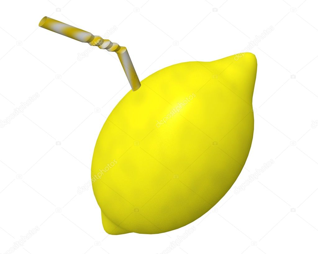 Yellow lemon juice