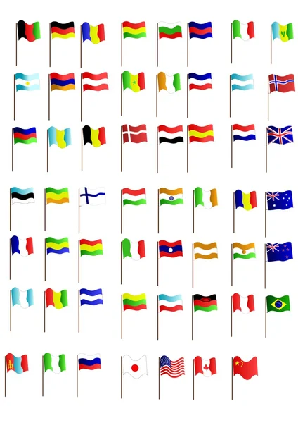 Todos os países — Fotografia de Stock