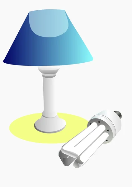 Lamp en licht — Stockfoto