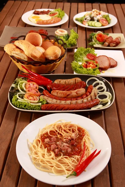Thailändska moderna frukost. — Stockfoto
