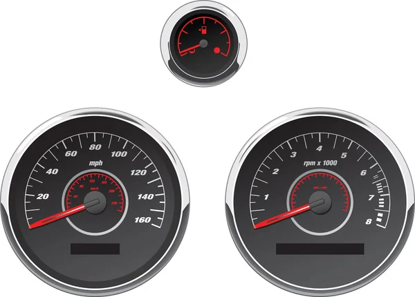 Wiper car speedometer Stock-Vektorbilder