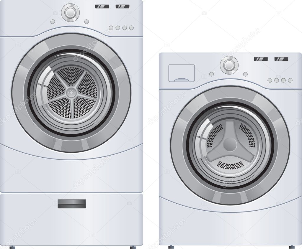 Wash Machine and Dryer — Stock Photo © befehr 3829573