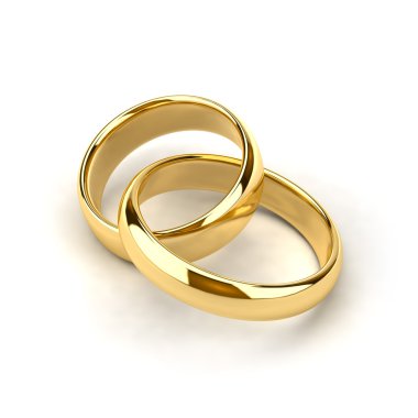 Wedding rings clipart