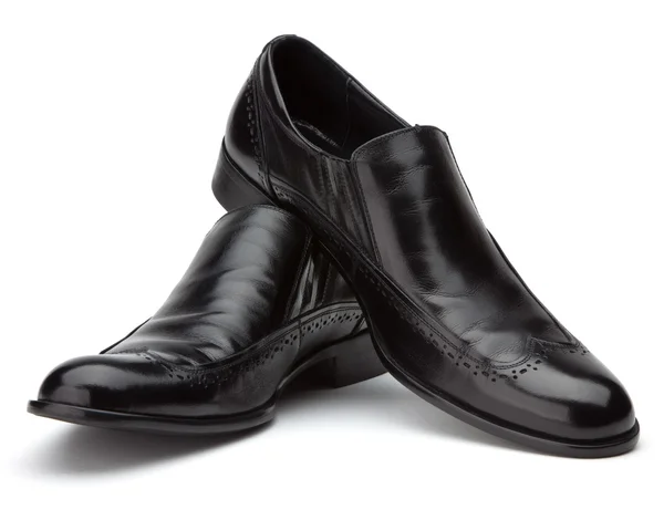 Sapatos pretos masculinos — Fotografia de Stock
