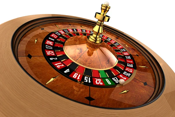 Casino Roulette on white — Stock Photo, Image