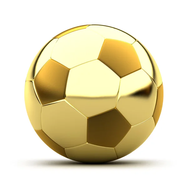 Zlaté fotbalový míč — Stock fotografie