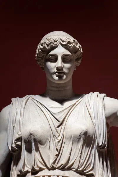 Colosal Estatua de Ceres, Museos Vaticanos, Roma, Italia. Detalle — Foto de Stock