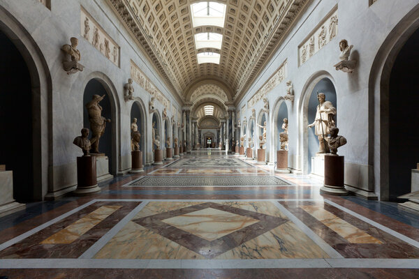 Italy Older Interior Vatican Museum in Rome