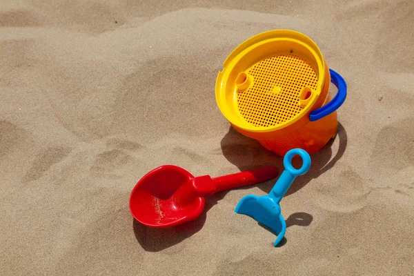 Plastic toys for beach — Stok fotoğraf