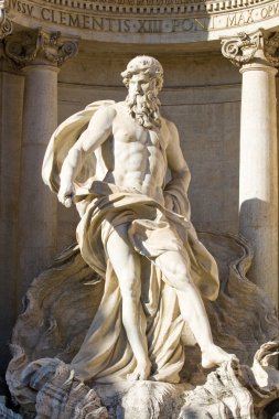 Neptune statue clipart