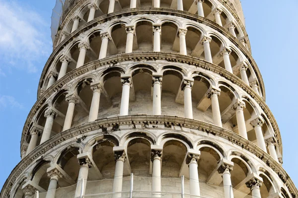 Torre inclinada de Pisa. Detalhe — Fotografia de Stock