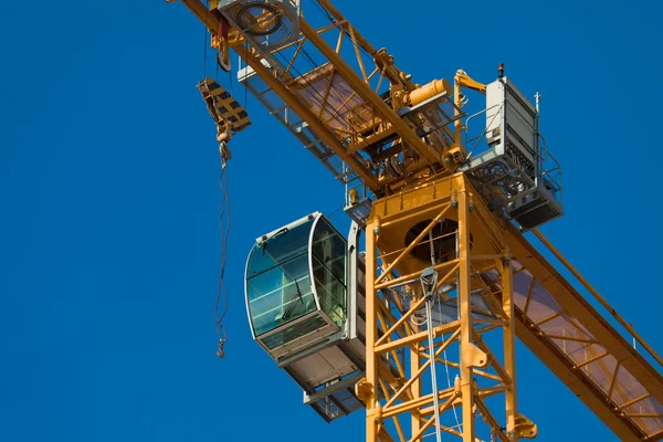 stock image Cockpit of a modern construction crane