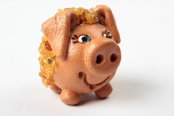 Smiling pig figure — Stock Photo, Image