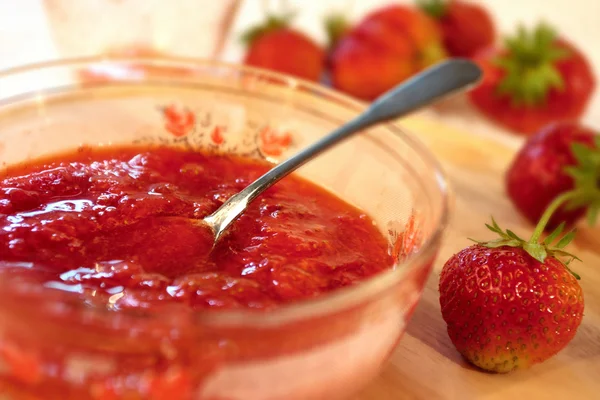 Stock image Strawberries jam