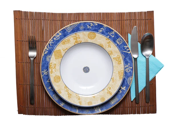Çin tarzı yemekler beyaz — Stok fotoğraf