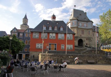 Market square in Idstein clipart