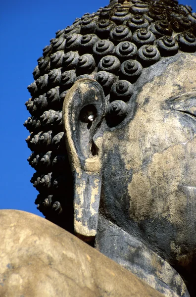 Cabeça de estátua de Buda — Fotografia de Stock