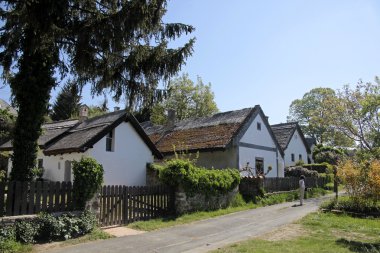 Farm houses at Lake Balaton clipart