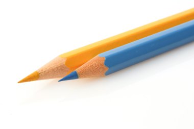 Two color pencils clipart