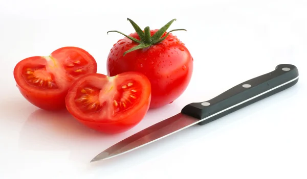 stock image Tomato on white background