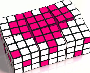 Rubik's cube clipart