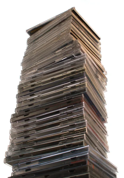 stock image Big Stack of cd