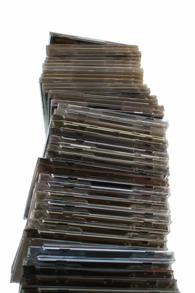 stock image Big Stack of cd