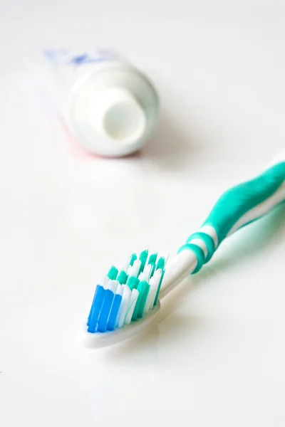 stock image Toothpaste and toothbrushe