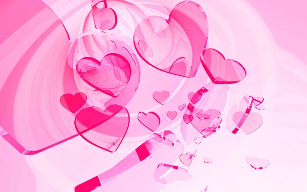 Różowe serce — Zdjęcie stockowe
