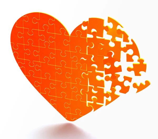 stock image Puzzle heart
