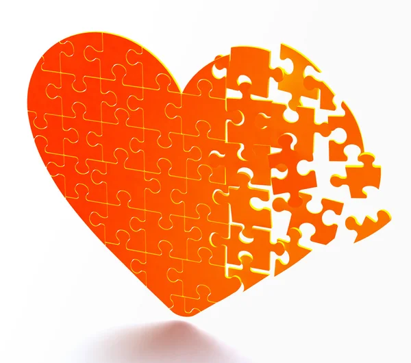 Stock image Puzzle heart