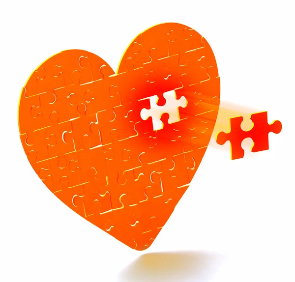 stock image Puzzle heart