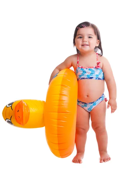 Чарівна дитина з повітряною іграшкою — стокове фото