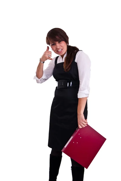 stock image Photo set of the office woman in studio, isolated