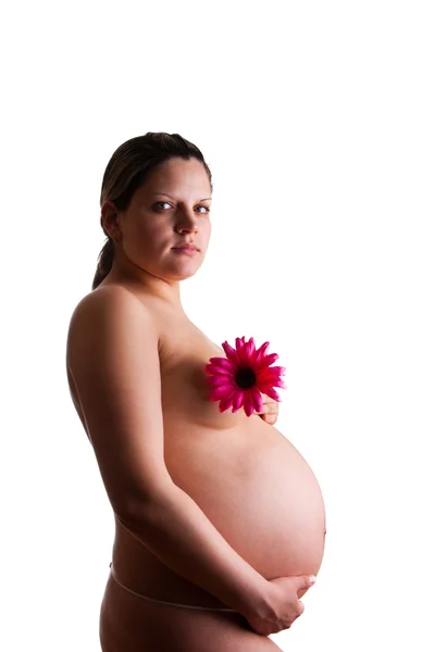 Naked pregnant woman — Stock Photo, Image