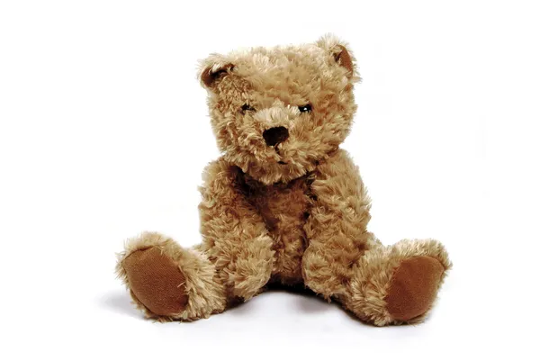 Einzelner brauner Teddy — Stockfoto