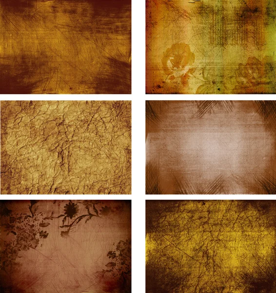 Collection of grunge background textures (more in my gallery) — Stock Photo, Image