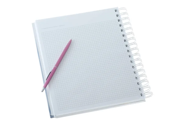 Pen on the notebook — Stock Photo, Image