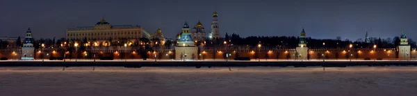 Kremlin quay Moscow Russia night — Stock Photo, Image