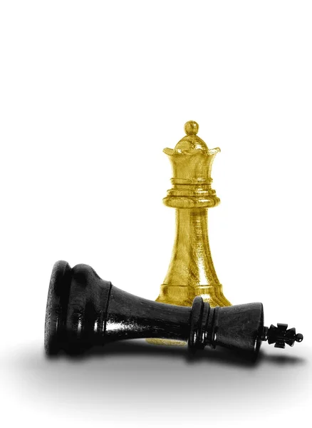 Королева шах и мат — стоковое фото